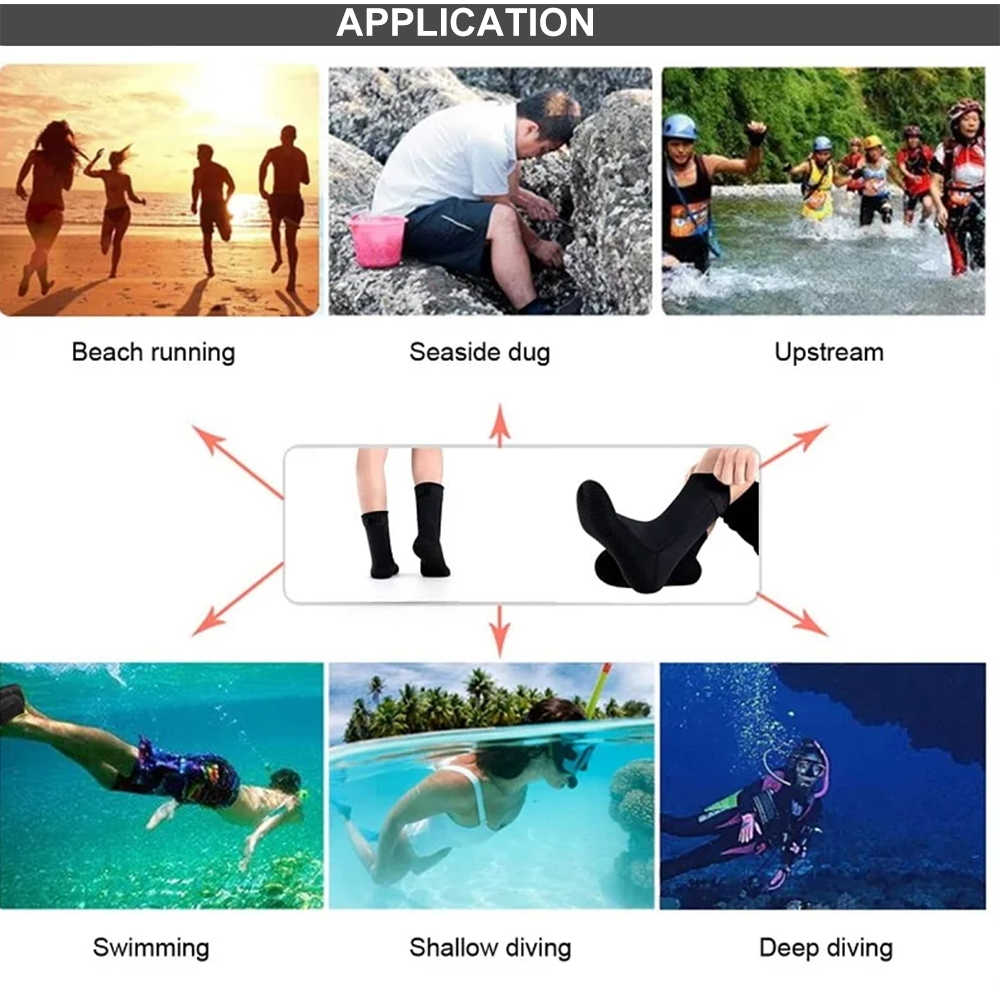 5mm Neoprene Socks 3mm Wetsuit - огляд і ціна Flippers Swimming